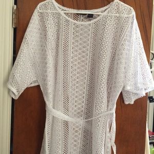 Swim suit cover up xl white apt 9 Lacey